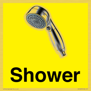 Shower Dementia Friendly Yellow 